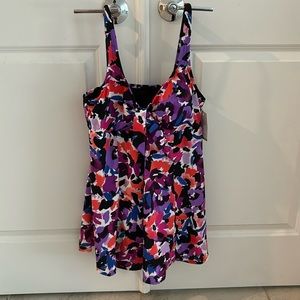 Tummy control swim suit.